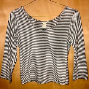 Forever 21 Pin Stripe Crop Top